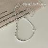 Onihan S925 Sterling Silver Niche Design Pulseira de contas de luz simples Design criativo Sense Fashion High Sense Bracelet para mulheres