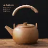 Tetera de Gres con Forma de Calabaza y Asa, Base Calentador de Velas de una Sola Pieza para Estufa de Té para Uso Doméstico, Estufa Pequeña para Preparar Té