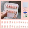 Venta Directa Personalizada de Fábrica Uñas Cortas, Medias y Largas para Manicura, Uñas Portátiles de Fototerapia Hechas a Mano, Pegatinas para Uñas, Estilo de Lujo Accesible 24 Piezas