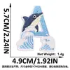 Suministro Transfronterizo de Parches Bordados de Ballena Linda de Dibujos Animados y Ola con Letras Inglesas, Parches Azules de Ola para Ropa