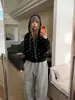 Exclusivo para ventas transfronterizas: Sudadera fina con capucha y mangas raglán de estampado completo con diseño americano, con cremallera, chaqueta versátil unisex, top corto