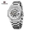 Relógio Automático Mecânico Masculino Forsining Fucini 344 Esqueleto Moda Casual Estilo Europeu e Americano