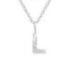 Collar con Alfabeto St.delan26 Personalidad Collar con Nombre DIY Acero Inoxidable Colgante Alfabeto Inglés Cadena para Clavícula