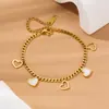 Pulsera de Acero de Titanio Dongguan Mariposa de Amor Estrella Simple Lujo Ligero Moda Versátil Verano Sin Decoloración Joyería para Mujer