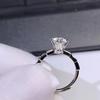 Agite o som ao vivo moissanite seis garra de bambu anel feminino sterling prata s925 moda luxo confissão presente atacado