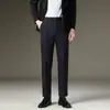 Ropa para Hombre Maple House / Pantalones Casuales de Ajuste Delgado para Todas las Estaciones, Modernos y Sofisticados, Pantalones Gruesos de Pierna Recta con Forro Polar para Hombre de Primavera y Otoño