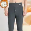 Pantalones de Algodón UnisexLeggings afelpados y engrosados para otoño e invierno, adelgazantes y adecuados para usar como prenda exterior, de cintura alta, control de abdomen, pantalones térmicos de talla grande