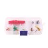 Caja imitación mosca anzuelo mosca cebo Luya cebo imitación boca de caballo raya blanca Oreochromis crochus anzuelo pez cebo falso equipo de pesca
