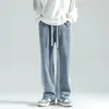 Jeans para hombre 2026 nuevo estilo americano pierna recta holgados pierna ancha pantalones casuales versátiles largos para hombre