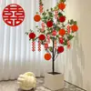 Decorações de Jardim para Casamento, Plantas em Vasos para Casamento, Enfeites Pendurados Decorativos, Arranjo de Sala para Casamento, Plantas Verdes, Bonsai, Palavras Felizes Penduradas na Árvore