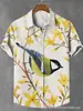 Camisa Estilo Chinês Transfronteiriça Amazon Jovem Pintura a Tinta Verão 2024 Nova Camisa Masculina de Manga Curta Respirável