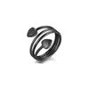 Anillo Magnético Popular de Cobre Rojo Antiguo Transfronterizo con Apertura Hueca en Forma de Corazón Anillo Ajustable Amazon Aliexpress Caliente