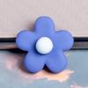 Flor de cinco pétalos pegamento crema epoxi funda para teléfono caja de papelería accesorios para el cabello horquilla colgante llavero accesorios DIY