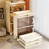 Armário dobrável de armazenamento personalizado, adequado para uso doméstico, para exibir brinquedos e figuras de crianças, com grande capacidade, múltiplas funções e armazenamento móvel