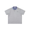 Camiseta de Manga Corta a Cuadros en Contraste con Costuras Nicho para Hombre Verano 2025 Nueva Retro Holgada con Cuello Polo Top Casual