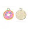 Colgante de Bolsita Serie de Comida Croissant Fries Adornos de Aceite Goteando Accesorios Colgante para Pulsera Collar Hecho a Mano
