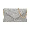 Bolso de mano de fiesta de moda estilo coreano, bolso bandolera con cadena, bolso cuadrado pequeño simple y elegante, bolso de mano pequeño a la moda