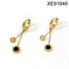 Pendientes de Mariposa Chapados en Oro de 18 Quilates para Mujer, Aros Versátiles, Pendientes Colgantes, Clips para Orejas de Acero de Titanio que No se Desvanecen, Pendientes de Acero de Titanio