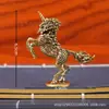 Latón Vintage Antiguo Adornos Kirin de Fuego Kirin de Fuego de un Cuerno Pequeñas Artesanías de Latón Bronce Decorativas Pequeños Adornos Lote