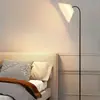 Luminária de Piso Plissada para Sala de Estar, Estudo, Quarto, ao Lado do Sofá, Estilo Ins, Nórdico, Moderno, Estilo Americano, Luminária de Piso LED com Controle Remoto