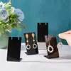Estante de Exhibición de Aretes en Forma de L de Acrílico Joyería Aretes Estante de Almacenamiento de Aretes Exhibidor de Accesorios para Collares y Colgantes