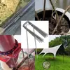 Clavos para Tela Anti-Hierba, Clavos para Fijación de Acolchado de Césped, Clavos en Forma de U para Toldos y Carpas de Exterior, Clavos de Acero Galvanizado de Múltiples Especificaciones para Jardinería