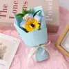Regalo de Cumpleaños para el Día de San Valentín mini 7 Rosas del Tamaño de un Pulgar Jabón Flores Preservadas Gypsophila Flores Secas Venta al por Mayor Transfronteriza
