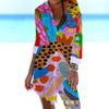 3D Mujer Fábrica de Origen Bikini Abrigo Camisa Traje de Baño Cárdigan Playa Estampado de Palmera Blusa de Playa Vacaciones