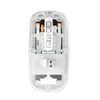 Ratón Transparente Inalámbrico Bluetooth de Doble Modo de Carga Silencioso de Tres Modos para Portátil Oficina DIY