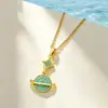 Collar de diseño vintage de luna y sol estilo europeo y americano transfronterizo, estrella y luna brillan juntas, diseño de nicho, accesorios de diamantes completos para mujer