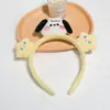 Faixa de Cabelo Fofa para Lavar o Rosto para Mulheres 2024 Nova Headwear de Desenho Animado Faixa de Cabelo Faixa de Cabelo Grampo de Cabelo de Pelúcia Presente Venda por Atacado
