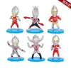 Decorações de Bolo Infantis Famosas na Internet Figurinhas de Desenho Animado Super-Herói Ultraman para Festas de Aniversário de Meninos Toppers de Confeitaria