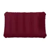 Artefacto para siesta de oficina Portátil Ecológico Engrosado Simple Color Puro Terciopelo Multifuncional Viaje Respaldo Almohada Inflable