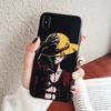 Capa de Celular One Piece Chapéu de Palha Luffy Adequada para Apple 12 iPhone 13 Pro Max Fosca 15 Cobertura Total Anti-Queda