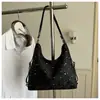 Bolso Tote Grande de Capacidad para Mujer con Bordado Fresco de Letra 2026 Diseño de Moda Personalizado Casual para Hombro y Cruzado