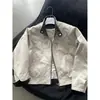 Chaqueta casual de moda para hombre, estilo americano, chaqueta resistente color caqui, chaqueta negra para hombre con cuello alto, vintage
