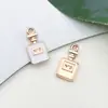 1 Pingente Branco com Gotejamento de Óleo, Pingente Pequeno para Pulseira e Colar, Acessório de Chaveiro DIY Feito à Mão Venda por Atacado