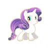 Lindo Dibujo Animado Mi Pequeño Pony Anime Insignia Muñeca Pony Arcoíris Broche de Aleación Raro Regalo de Cumpleaños para Niños
