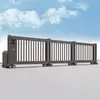 Puertas Lineales Deslizantes Eléctricas Segmentadas para Áreas Residenciales y Escuelas, Puertas Telescópicas de Aleación de Aluminio para Fábricas y Unidades, Puertas Deslizantes Automáticas Controladas Remotamente