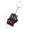 Sortudo chaveiro de gato pingente boneca de cola gota de PVC fofo pingente de mochila escolar pequeno presente infantil chaveiro atacado