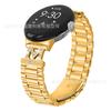 Adecuado para Correa de Reloj Google 1/2 Google Pixel Watch 3/4 41mm Correa de Reloj en Forma de M Brillante de Tres Cuentas