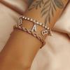 Pulseira Borboleta Estilo Coreano, Pulseira Borboleta de Diamante, Pulseira Simples para Namorada para Estudantes, Pulseira Popular Trendy do Instagram