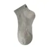 Calcetines para Hombre Zhuji Primavera y Verano de 168 Agujas Color Sólido Caña Corta Deporte Talón Etiqueta de Tela Calcetines Calcetines de Caña Corta Transpirables Absorbentes de Sudor para Hombre