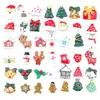 Accesorios para Funda de Teléfono Móvil de Alce Accesorios para el Cabello DIY Accesorios de Navidad Muñeco de Nieve Árbol de Navidad Pegamento de Crema DIY Accesorios para Tocados de Resina