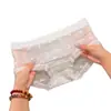 Capture o Verão Sensação de Pele Nu Fio de Seda Fino 10A Algodão Puro Antibacteriano Forro Algodão Cintura Média Fio Dental Feminino Hipster