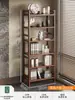 Estante Bogu Estante de almacenamiento para juego de té chino Estante de exhibición de té Estante de exhibición de madera no maciza Habitación de té pequeña Gabinete de almacenamiento de agua para té