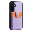 Adecuado para Samsung A56 Estuche con Hebilla Magnética Desmontable para Tarjetas A36/A16/A55/M13 Funda Trasera para Teléfono para Insertar Tarjetas