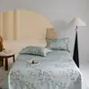 Tapete de Verão de Fibra de Bambu Tencel Conjunto de Três Peças Dobrável Lavado Lençol de Cama Tapete de Seda Gelada Tapete de Ar Condicionado