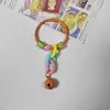 Chaveiro Criativo de Sino DIY Corrente para Capa de Celular Boneco Pendurado Ornamentos Corrente Colorida Acessórios de Chaveiro Pingente de Bolsa