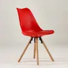 Silla Tulipan Industrial Imus Silla de Oficina Creativa Silla de Computadora Simple Tapizada Puleather Silla de Café Nórdica